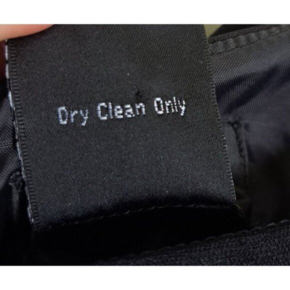 Virgo Women's 12 Black Sleeveless Sheath Dress Drape Back Office - Picture 8 of 8